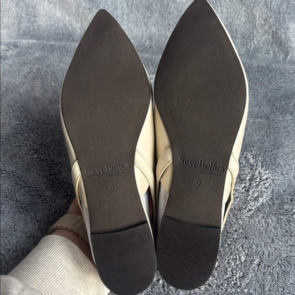 Seychelles Good Girl Slingback Flat in Ivory Size 6M NIB - Picture 6 of 7